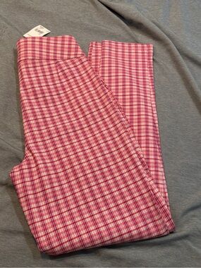 Versona Pink Plaid Stretch Men's Trousers